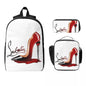 Christian Louboutin-inspired 3-piece Insulated school bag set 3ps