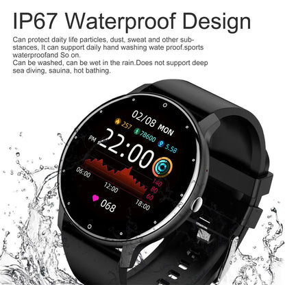 Smart Watch Women Men Full Touch Screen Bluetooth 5.2 Call Waterproof Watches Sports Fitness Tracker New