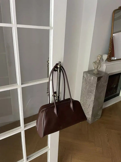 Genuine Leather Women's Bag Lazy Matte Suede Tote