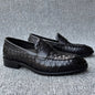 Fashion  Snake Skin Derby Loafers  Dress Shoes High Quality Handmade Business Style
