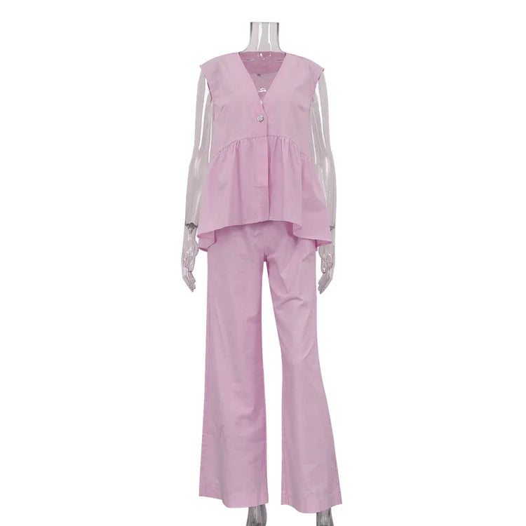 Elegant Cotton Linen Outfit for Women New Summer 2025