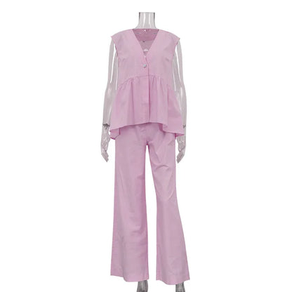 Elegant Cotton Linen Outfit for Women New Summer 2025