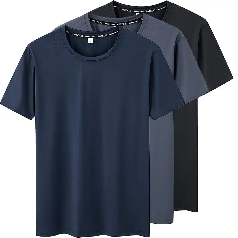 5XL 6XL 7XL T-shirt Men Plus Size Tees 110-175kg Quick Dry Breathable Fitness Running Round Neck Short Sleeve Oversized Tops