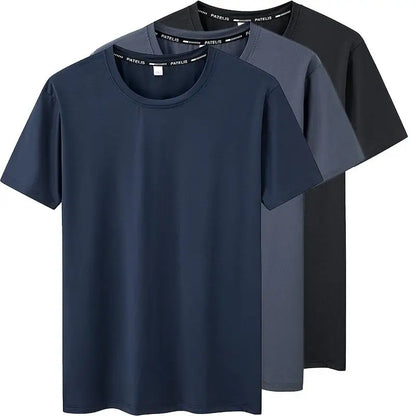 5XL 6XL 7XL T-shirt Men Plus Size Tees 110-175kg Quick Dry Breathable Fitness Running Round Neck Short Sleeve Oversized Tops