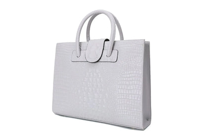 Leather Business Women's Briefcase 14-inch Laptop Cowhide Bag