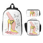 Christian Louboutin-inspired 3-piece Insulated school bag set 3ps